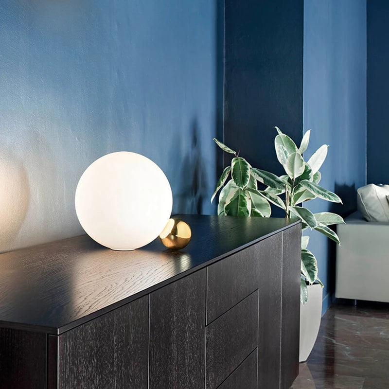 Glass Ball Table Lamp