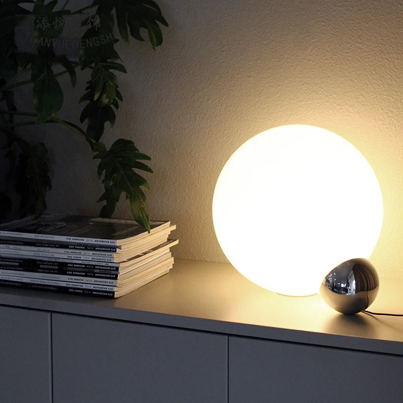 Glass Ball Table Lamp