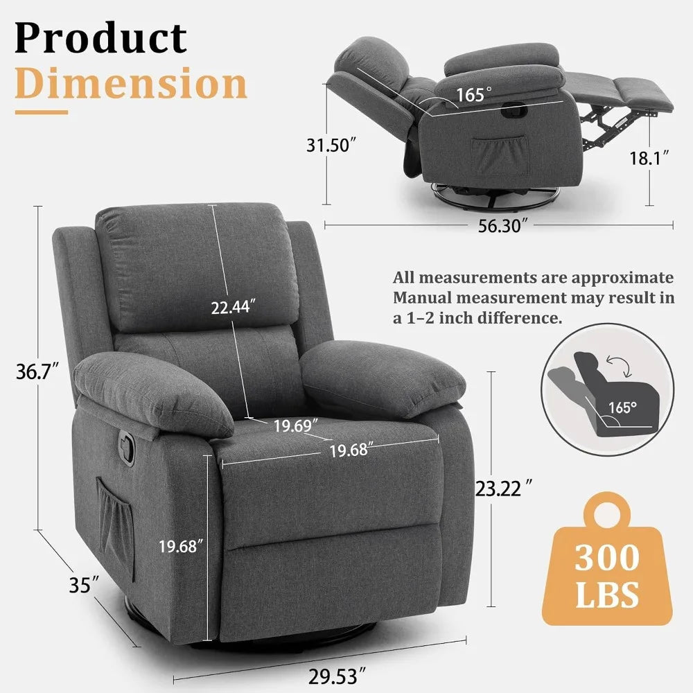 360° Swivel Recliner Chair