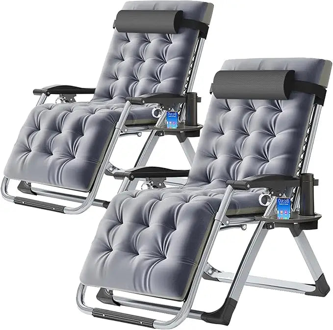 Zero Gravity Reclining Lounge Chair Set of 2