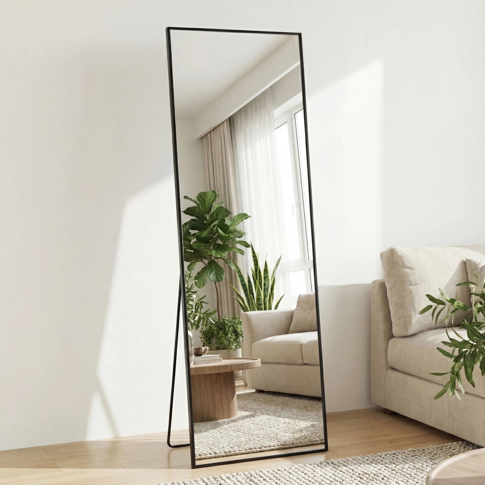 Arched Full Length Mirror with Stand