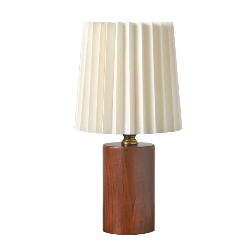 Vintage Pleated Fabric Table Lamp
