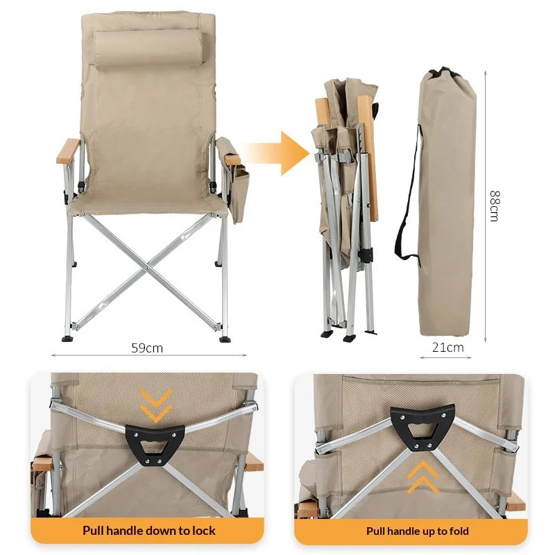 High Back Camping Folding Chair