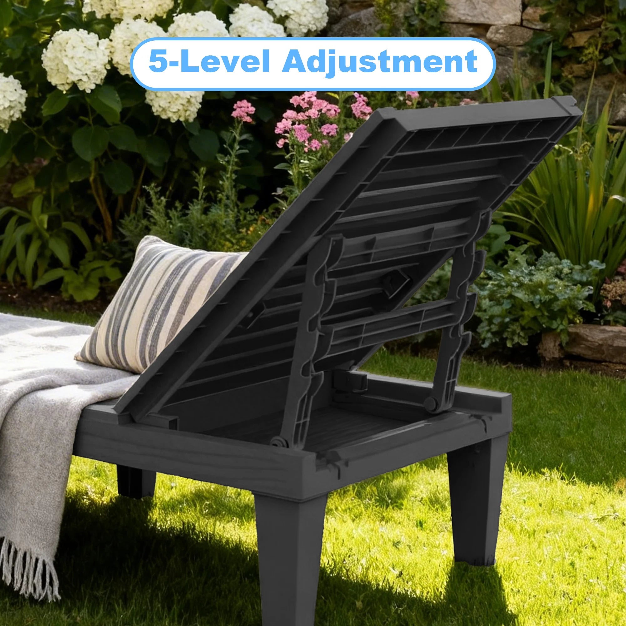 Adjustable Patio Chaise Lounge