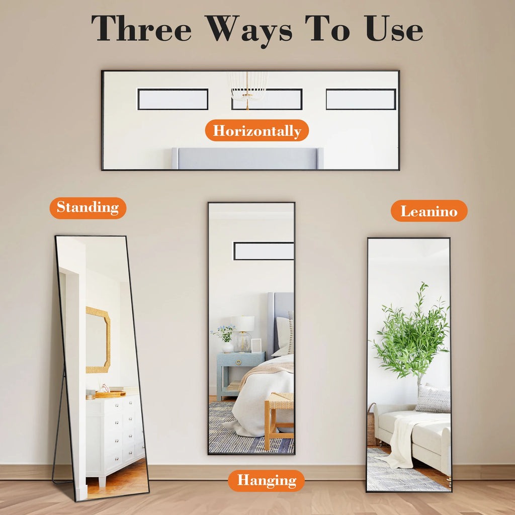 Arched Full Length Mirror with Stand