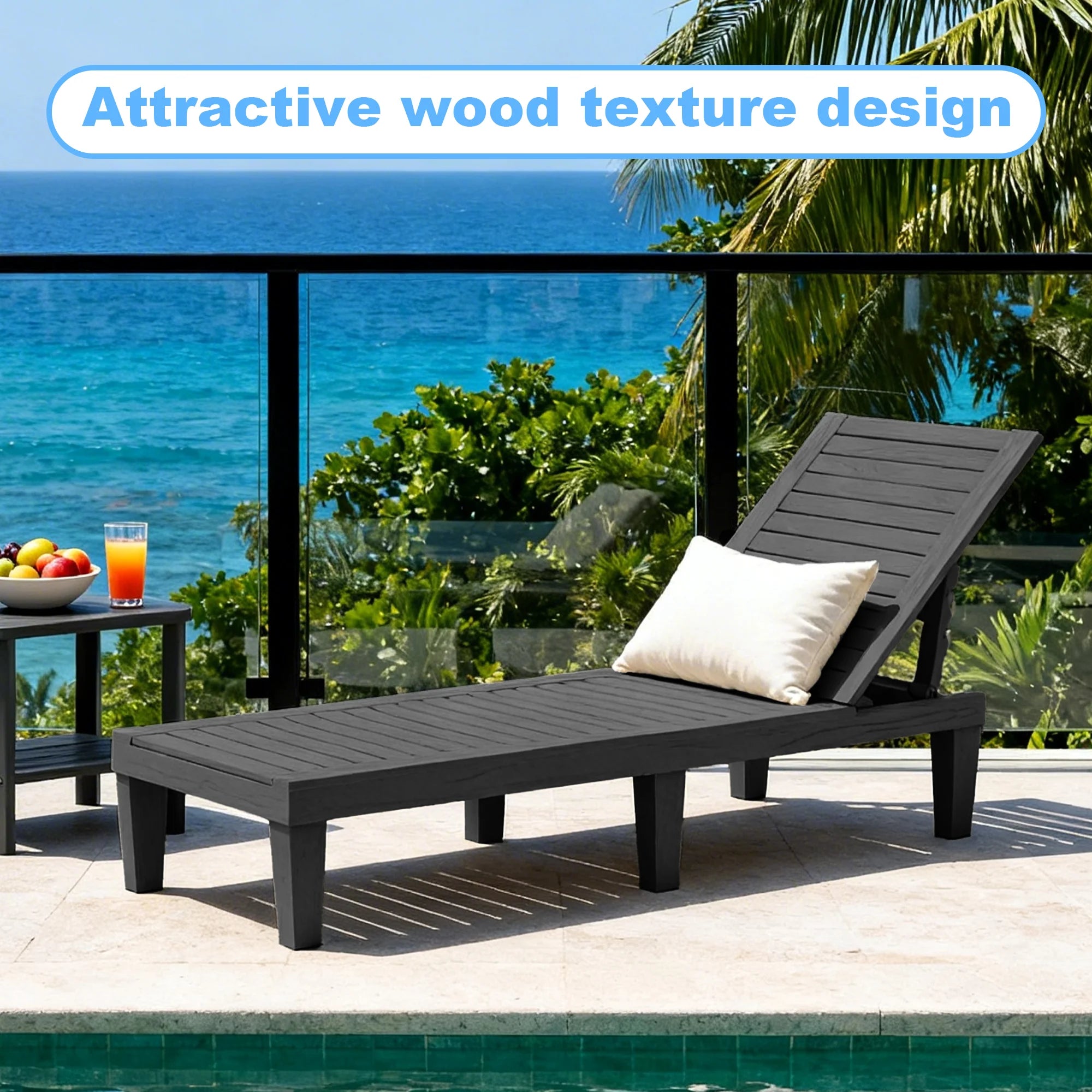 Adjustable Patio Chaise Lounge