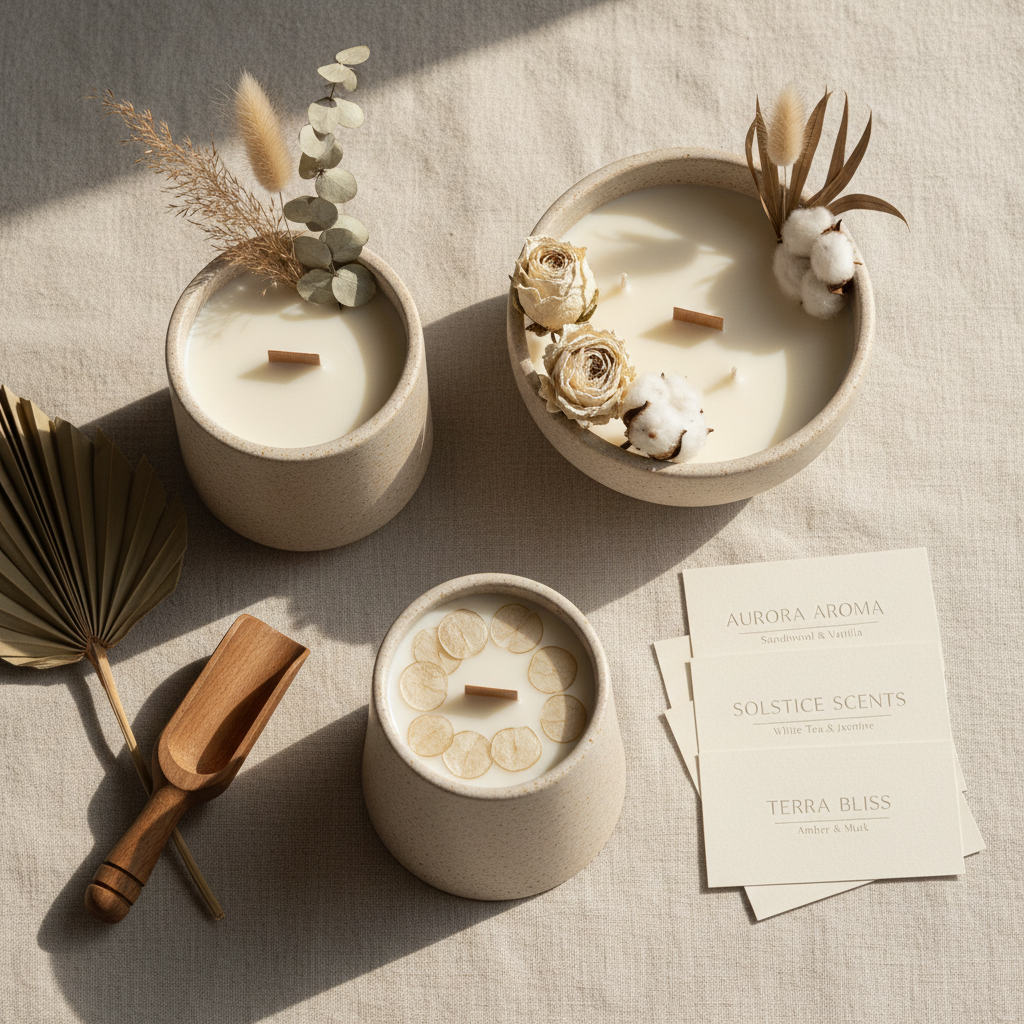 Premium Scented Soy Candle – Luxury Home Fragrance