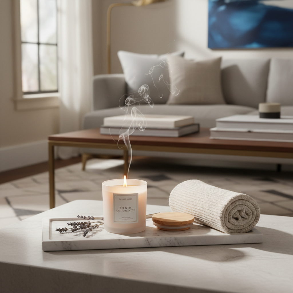 Premium Scented Soy Candle – Luxury Home Fragrance