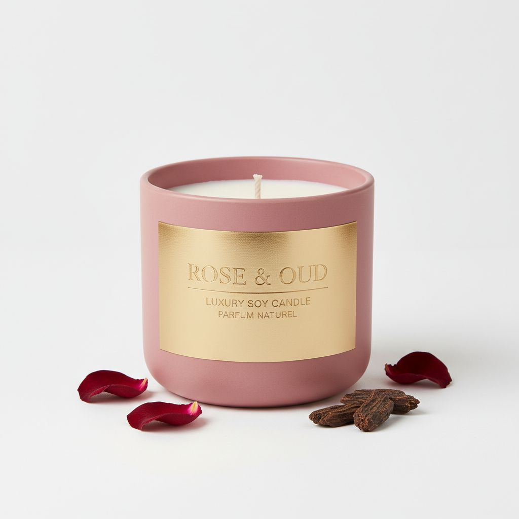 Premium Scented Soy Candle – Luxury Home Fragrance