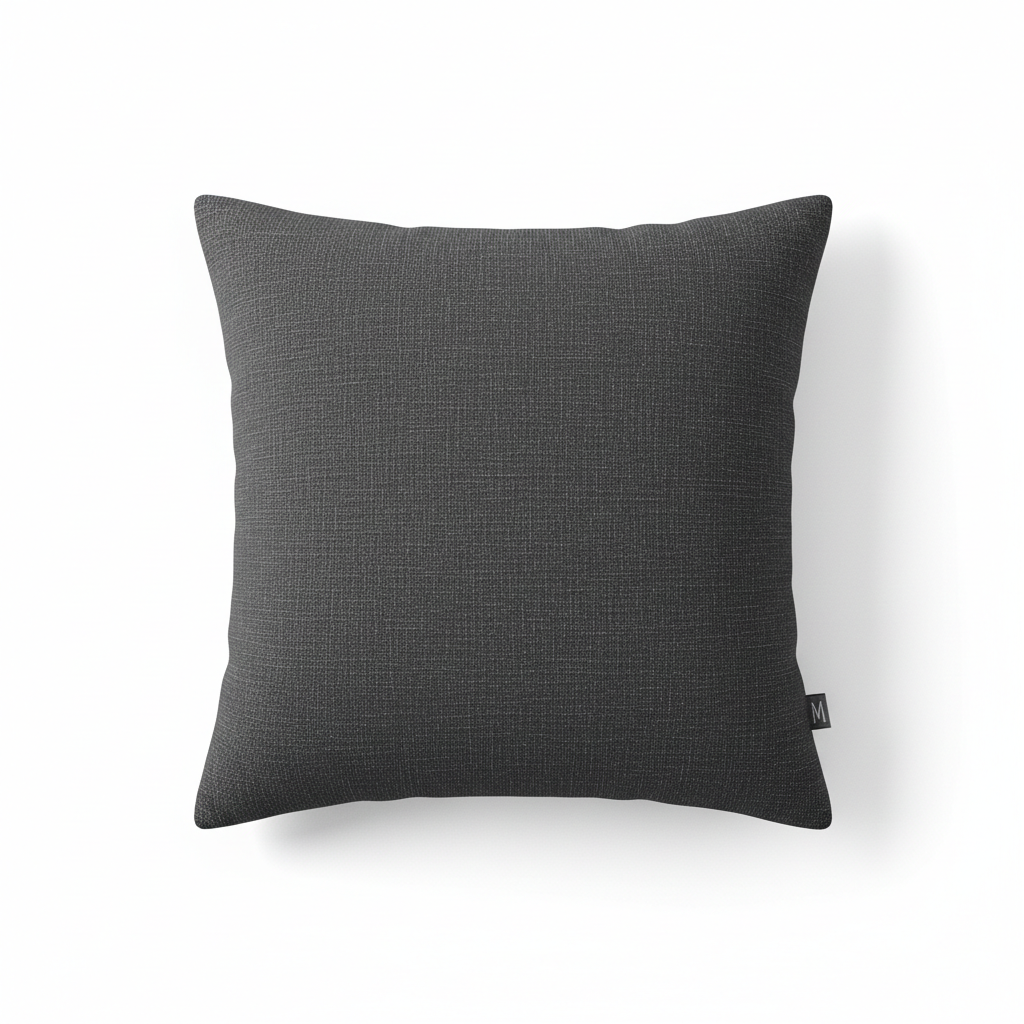 Decorative Throw Pillow – Neutral Textured Fabric