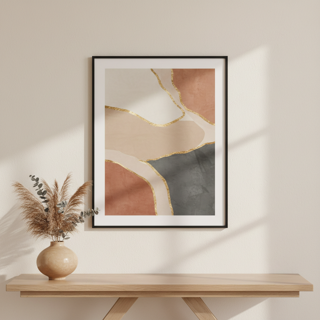 Minimalist Wall Art Print lifestyle photo