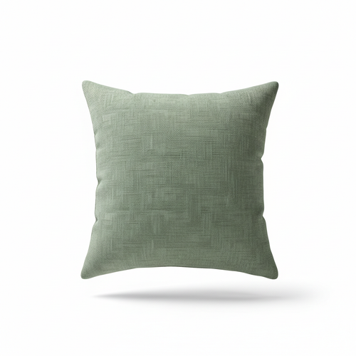 Decorative Throw Pillow – Neutral Textured Fabric